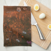 Cosmosbloemen bij zonsondergang theedoek (Quarter Fold)