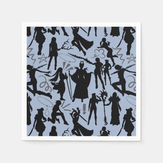 Cosplay Anime acties patroon.w L Blauw BG Servet (Voorkant)