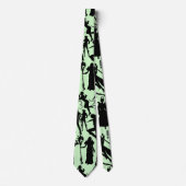 Cosplay Anime acties patroon.w L Groen BG Stropdas (Voorkant)