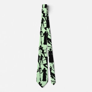 Cosplay Anime acties patroon.w L Groen BG Stropdas