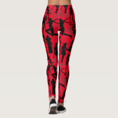 Cosplay Anime acties patroon.w Rood BG Leggings (Achterkant)