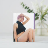 Cosplay Anime  Asian Beauty Photo Briefkaart (Staand voorkant)