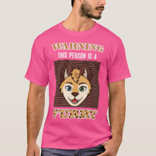 Cosplay Anime Karakters Cosplayer Waarschuwing Fur T-shirt