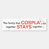 Cosplay bumper sticker (Voorkant)