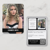 Cosplay Character Custom Trading Kaarten | QR-code Visitekaartje (Voorkant / Achterkant)