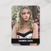 Cosplay Character Custom Trading Kaarten | QR-code Visitekaartje (Voorkant)