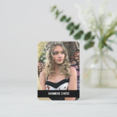 Cosplay Character Custom Trading Kaarten | QR-code Visitekaartje (Staand voorkant)