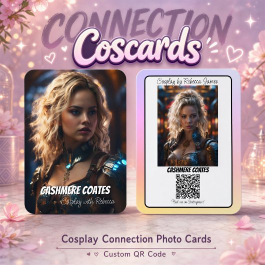 Cosplay Connection Reflection QR Code Coscard Visitekaartje