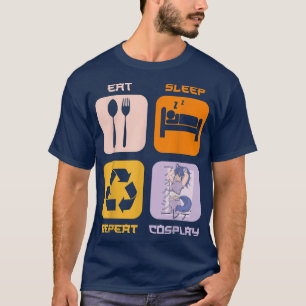 Cosplay Cosplayer Ideeën als Cosplay Manga T-S T-shirt