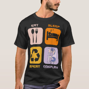 Cosplay Cosplayer Ideeën als Cosplay Manga T-S T-shirt