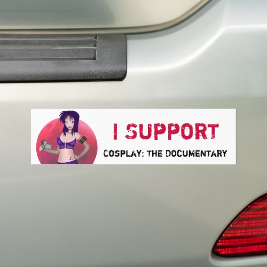 Cosplay: De documentaire officiële Bumpersticker. Bumpersticker (Op auto)