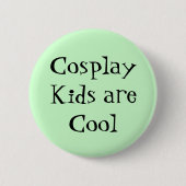 Cosplay-Kinderen zijn 'Cool Design' Ronde Button 5,7 Cm (Voorkant)