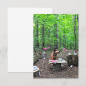 Cosplay Mad Hatter boek Grappige Hond Fotokaart Bedankkaart (Voorkant / Achterkant)