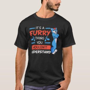 Cosplay personages spelen kostuum anime job furry t-shirt