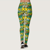 Cosplay Stripboek Pop Art ZAP Leggings (Achterkant)