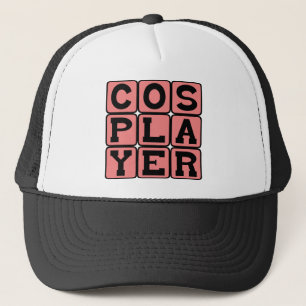 Cosplayer, gaming kostuum trucker pet