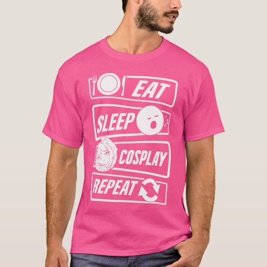 Cosplayer Ideeën Cosplay Manga T-shirt (Voorkant)