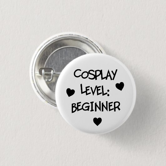 Cosplayniveau: Beginnende Button (Voorkant /achterkant)