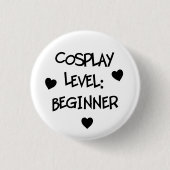 Cosplayniveau: Beginnende Button (Voorkant)