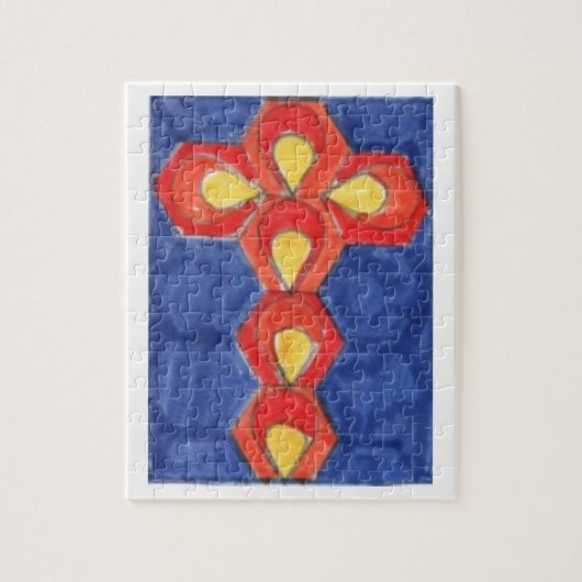 Coss Motif Jigzaag Legpuzzel (Verticaal)