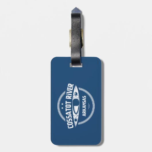 Cossatot Arkansas Kayaking Bagagelabel (Achterkant verticaal)