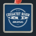 Cossatot Arkansas Kayaking Metalen Ornament<br><div class="desc">De Cossatot-rivier is een 89 mijl lange rivier in de districten Howard,  Polk en Sevier in Arkansas,  die door het Ouachita National Forest en de leegtes stroomt naar het Gillham-meer.</div>