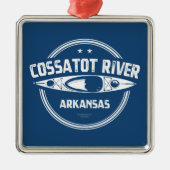 Cossatot Arkansas Kayaking Metalen Ornament (Voorkant)