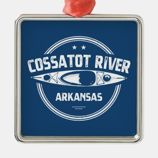 Cossatot Arkansas Kayaking Metalen Ornament (Voorkant)