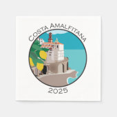 Costa Amalfitana Cocktail Servet Logo B (Voorkant)