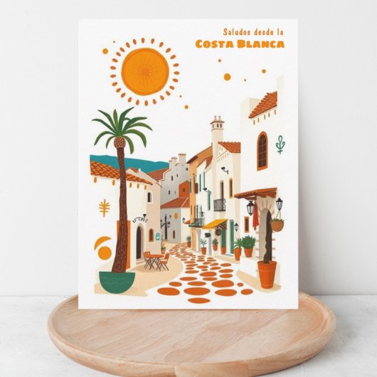 Costa Blanca Spanje vakantie Mediterraan Briefkaar Briefkaart