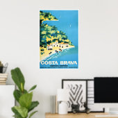 Costa Brava Kunst Spanje Reisposter Spaanse Print (Thuiskantoor)