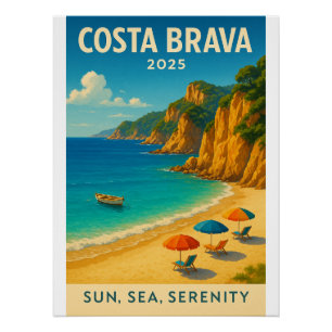 Costa Brava Kust in Spanje Kunst Perfect Poster