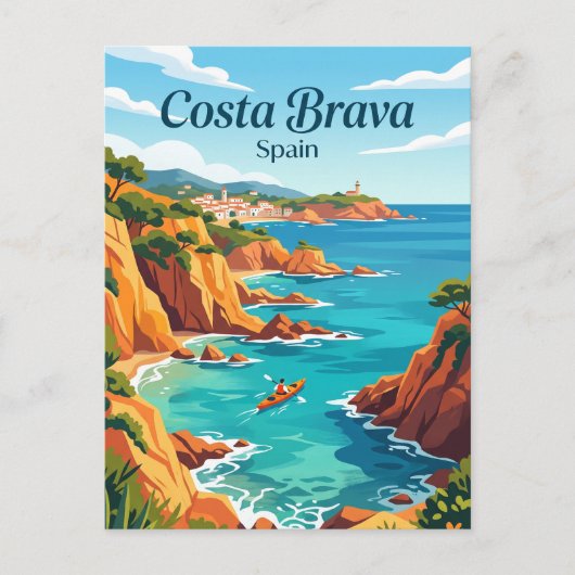 Costa Brava Spanje Briefkaart (Voorkant)