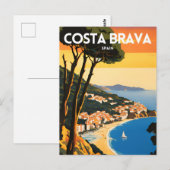 Costa Brava Spanje Briefkaart (Voorkant / Achterkant)