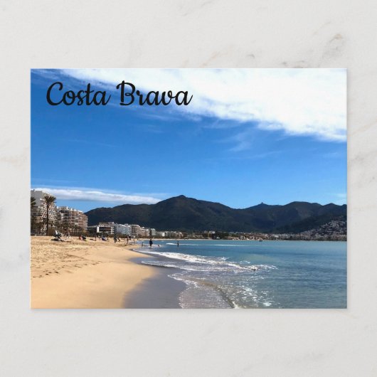 Costa Brava, Spanje - Perzikfoto Briefkaart (Voorkant)