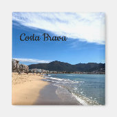 Costa Brava, Spanje - Perzikfoto Magneet (Voorkant)