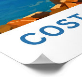 Costa Brava Spanje Reisprint Poster (Hoek)