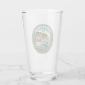 Costa Brava Spanje Reizen Art Badge Glas (Achterkant)