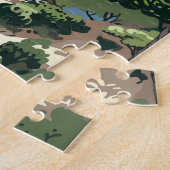 Costa Brava Spanje Reizen Kunst Vintage Legpuzzel (Zijkant)