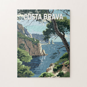 Costa Brava Spanje Reizen Kunst Vintage Legpuzzel