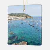 Costa Brava Spanje Schilderachtig Blue Ocean Trave Keramisch Ornament (Links)