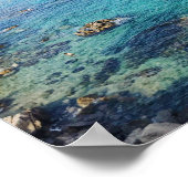 Costa Brava Spanje Schilderachtig Blue Ocean Trave Poster (Hoek)