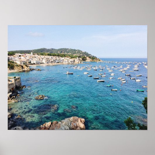 Costa Brava Spanje Schilderachtig Blue Ocean Trave Poster (Voorkant)