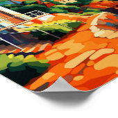 Costa Brava Spanje vintage reisillustratie Poster (Hoek)