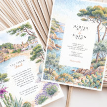 Costa Brava Spanje Watercolor Bestemming Huwelijk