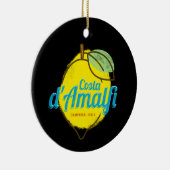 Costa d'Amalfi Lemon Italië kust van Amalfi Keramisch Ornament (Rechts)