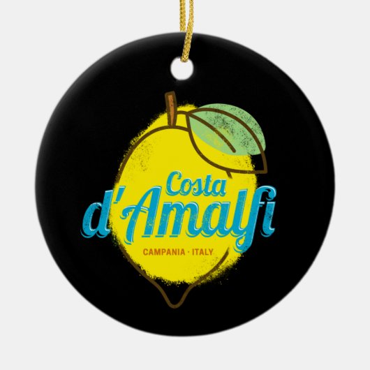 Costa d'Amalfi Lemon Italië kust van Amalfi Keramisch Ornament (Voorkant)