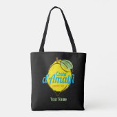 Costa d'Amalfi Lemon Italië  kust van Amalfi Tote Bag (Achterkant)