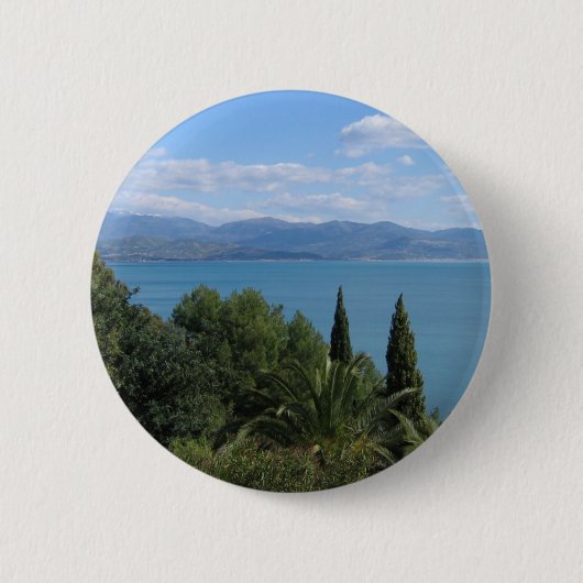 Costa del Cilento, aangepaste knop Ronde Button 5,7 Cm (Voorkant)