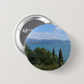Costa del Cilento, aangepaste knop Ronde Button 5,7 Cm (Voorkant /achterkant)